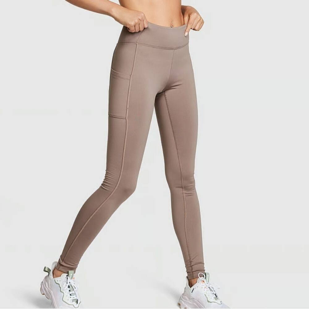 Pink by Victoria's secret high waisted full length winter leggings size XXL NWT